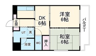 リバーライズ足代の物件間取画像